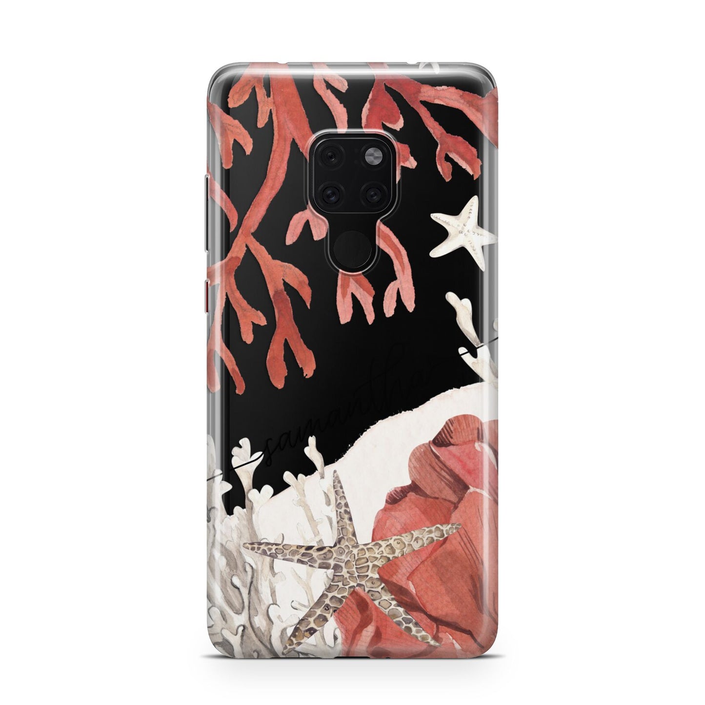 Personalised Coral Reef Name Huawei Mate 20 Phone Case