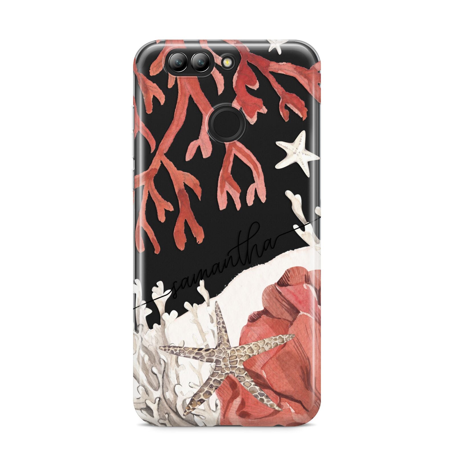 Personalised Coral Reef Name Huawei Nova 2s Phone Case