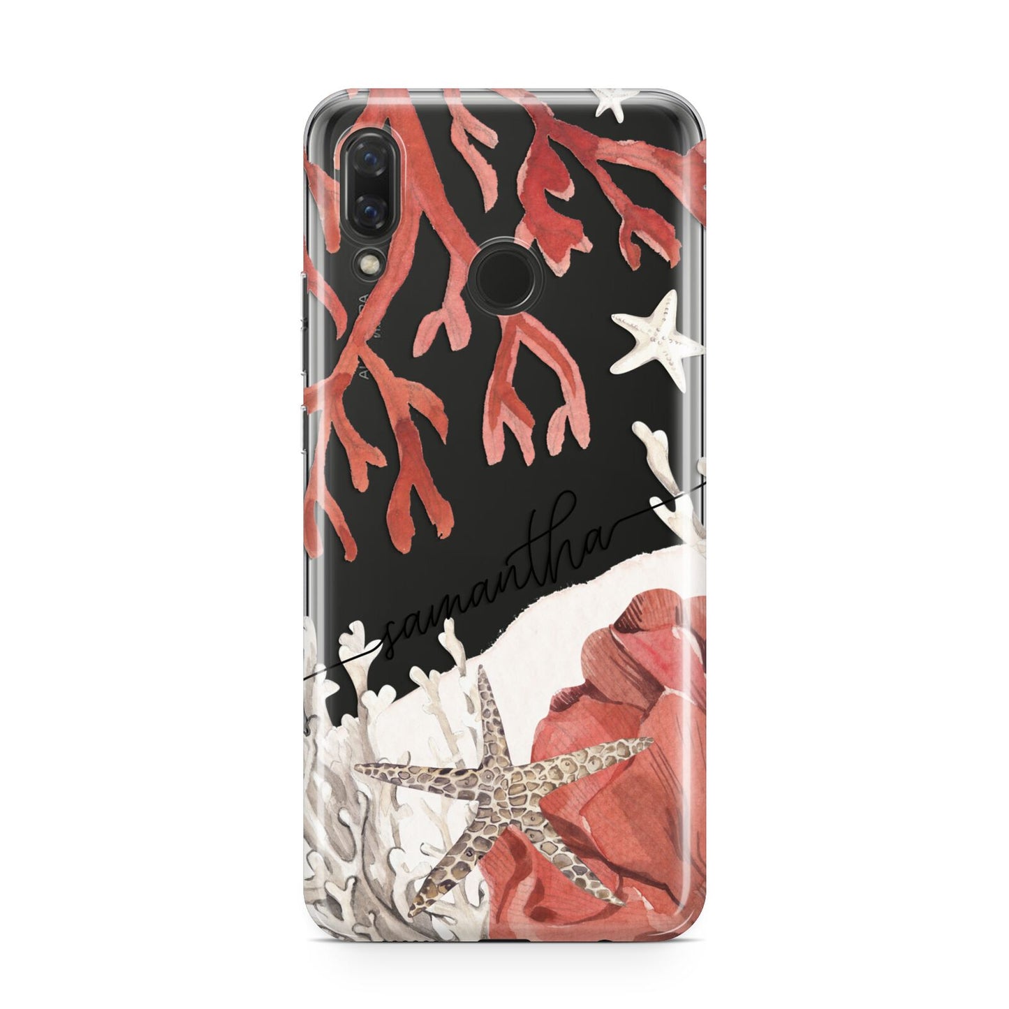 Personalised Coral Reef Name Huawei Nova 3 Phone Case