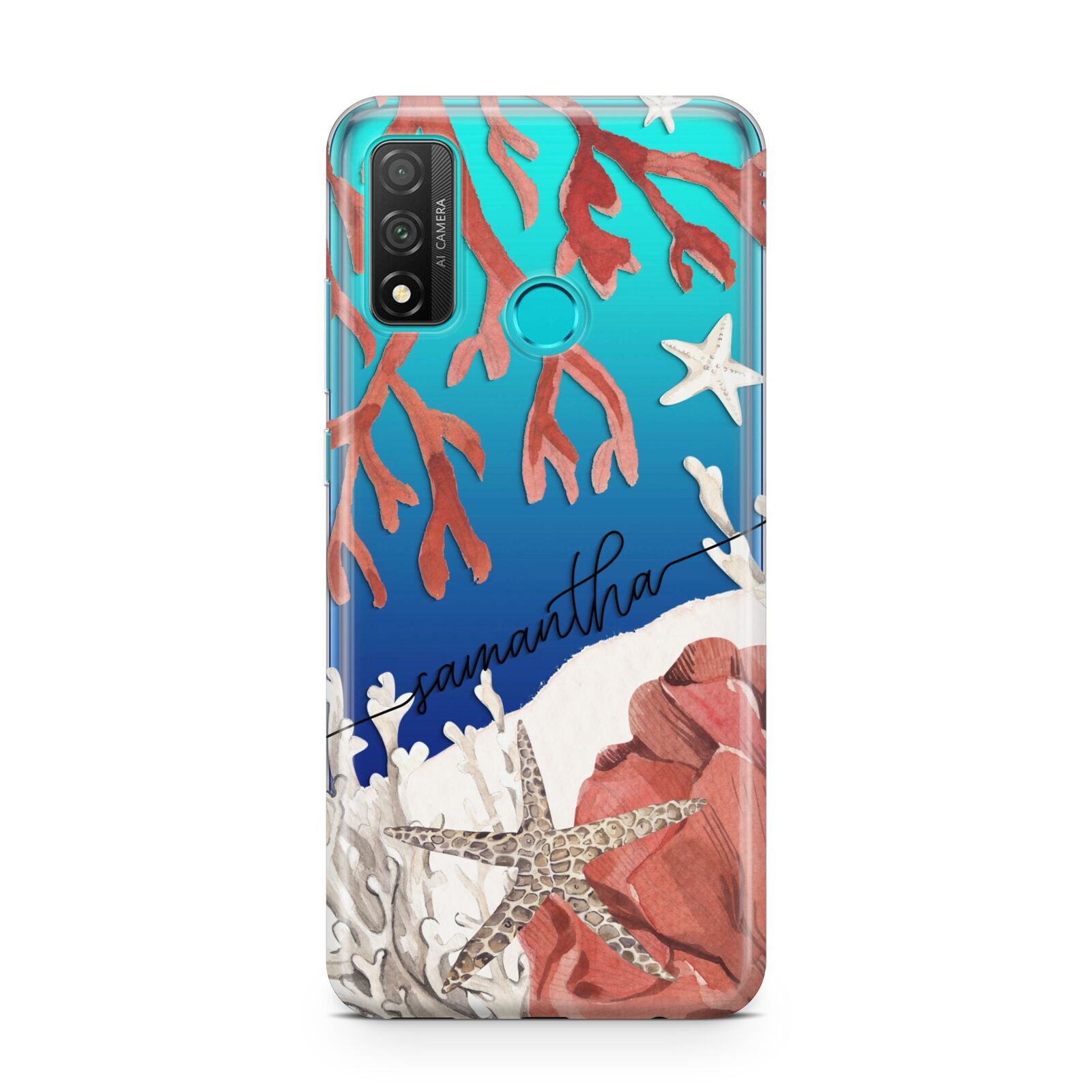 Personalised Coral Reef Name Huawei P Smart 2020