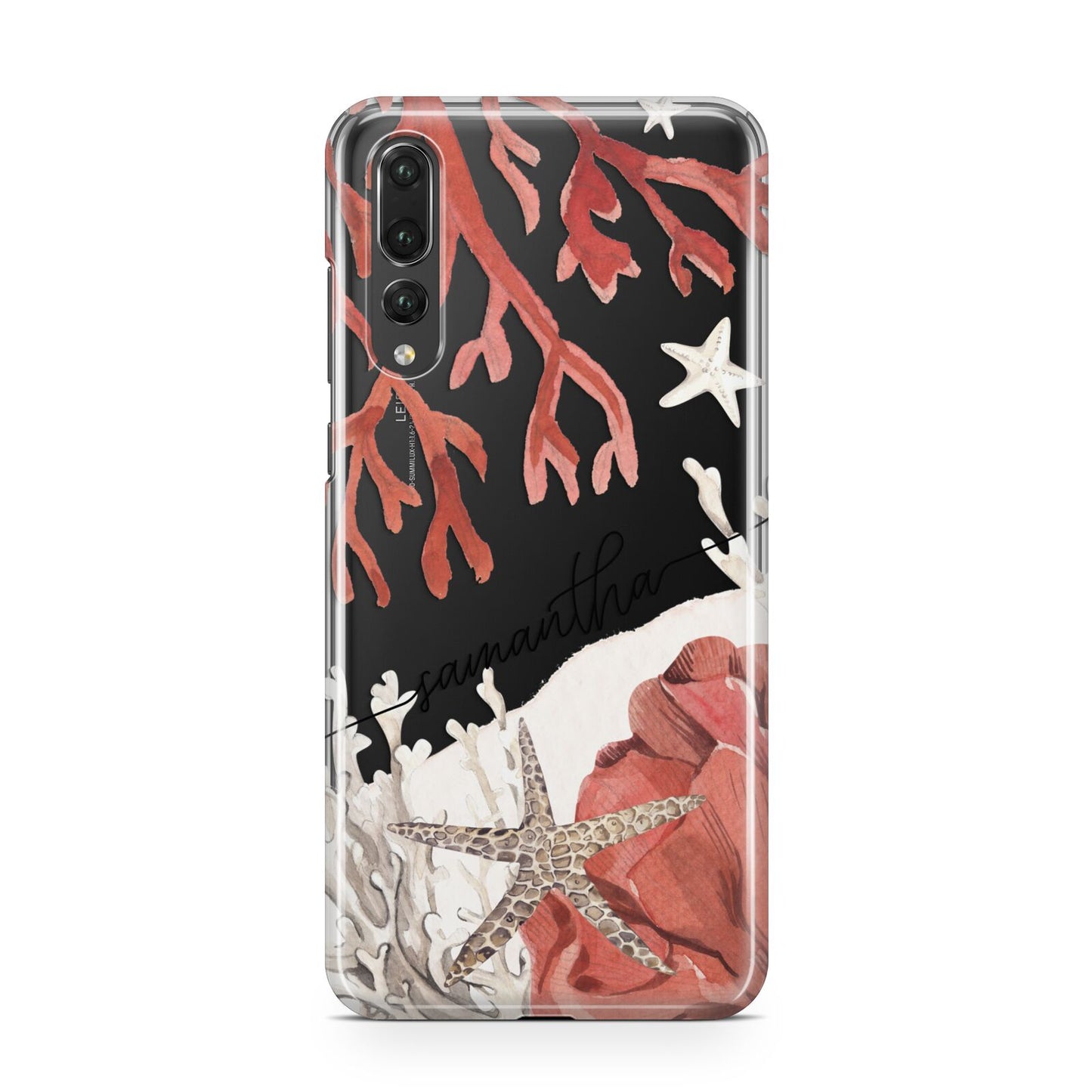 Personalised Coral Reef Name Huawei P20 Pro Phone Case