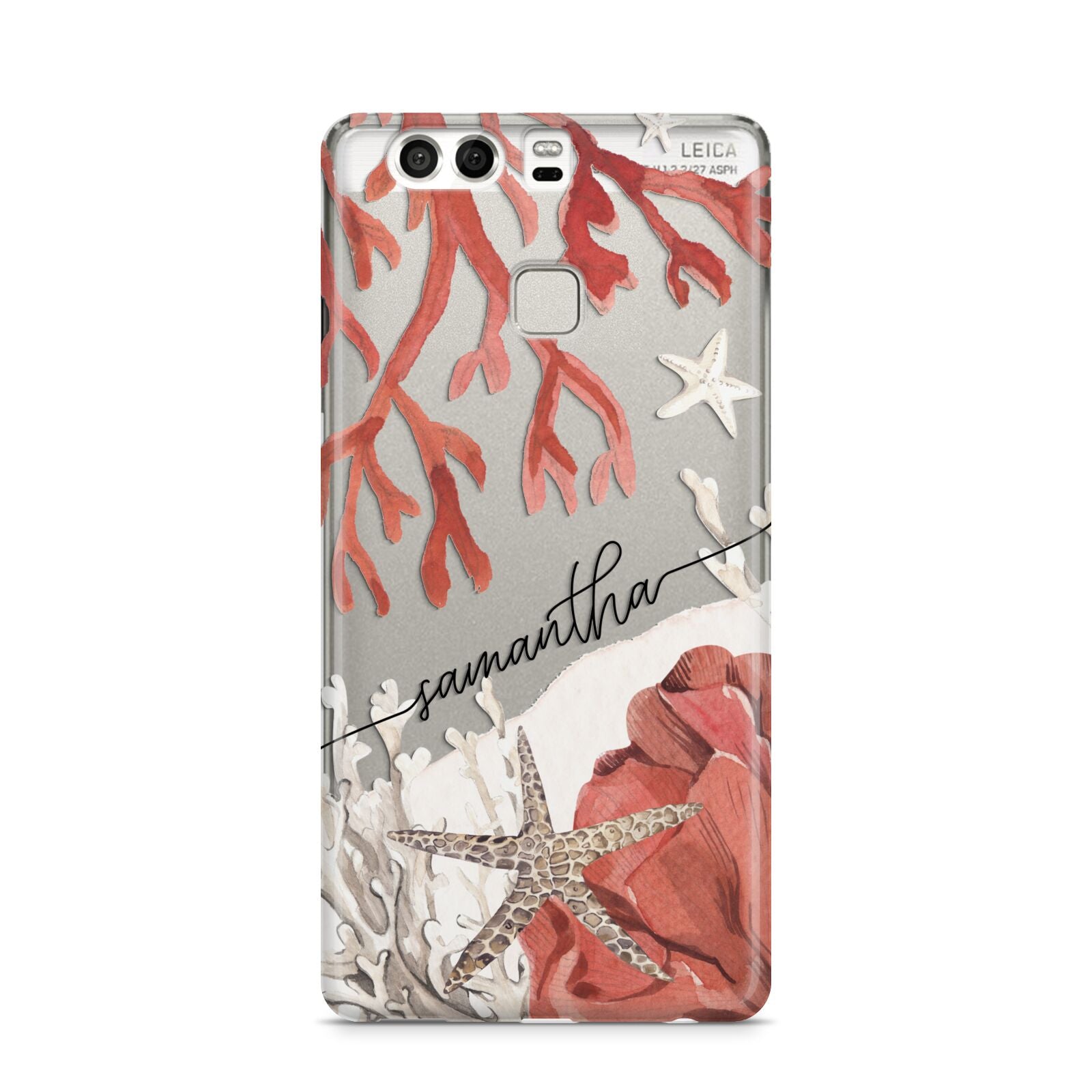 Personalised Coral Reef Name Huawei P9 Case