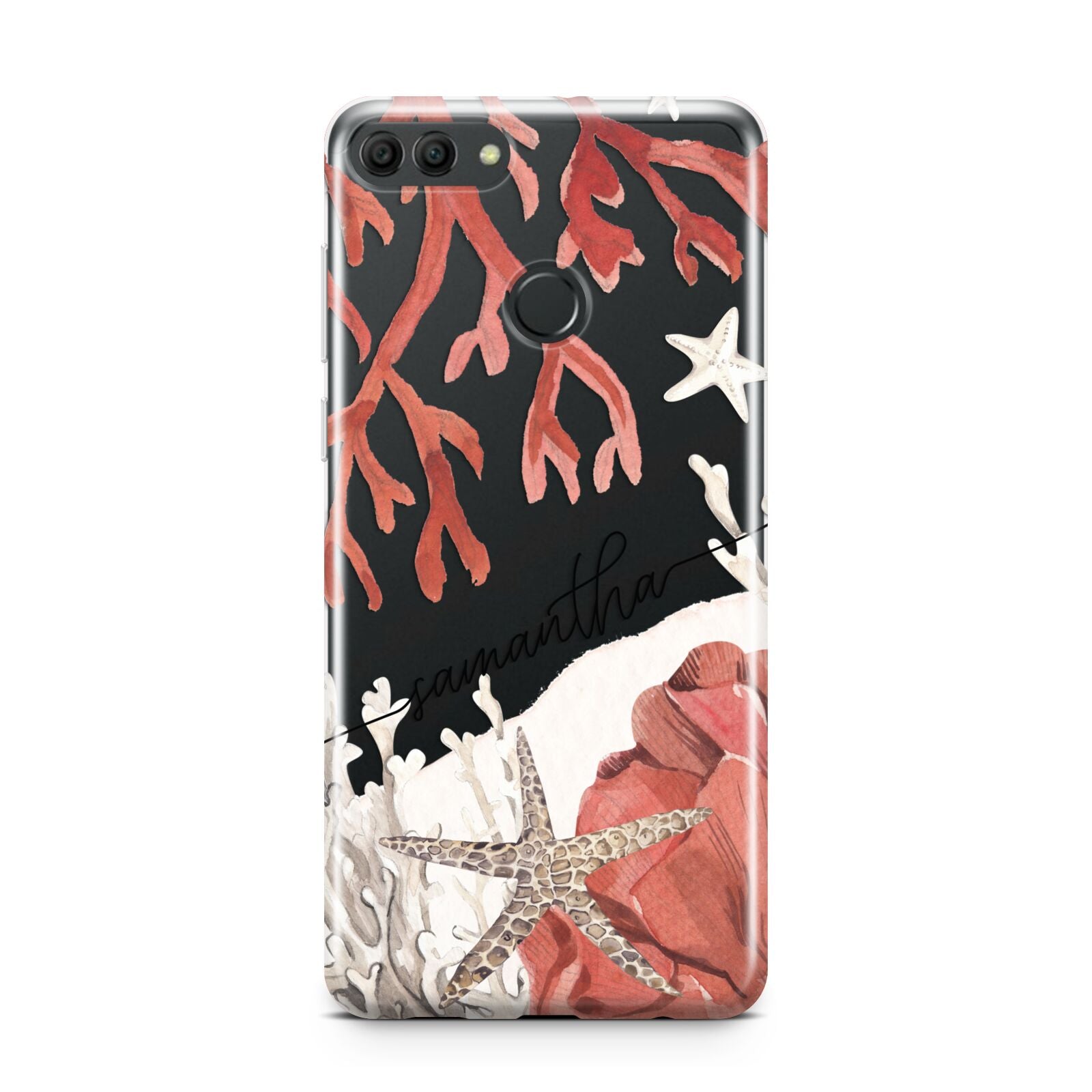 Personalised Coral Reef Name Huawei Y9 2018