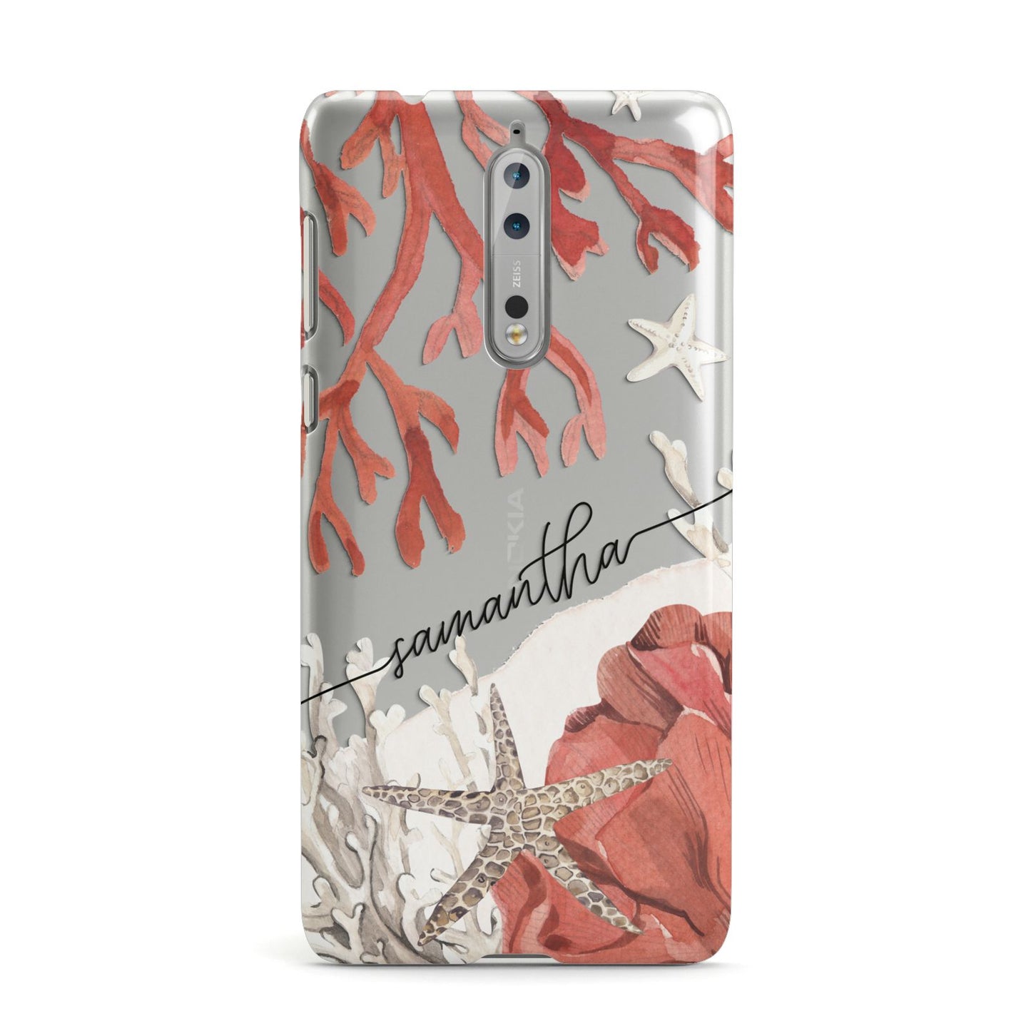 Personalised Coral Reef Name Nokia Case