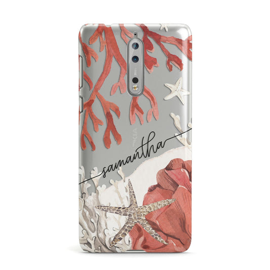 Personalised Coral Reef Name Nokia Case