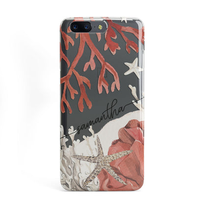 Personalised Coral Reef Name OnePlus Case