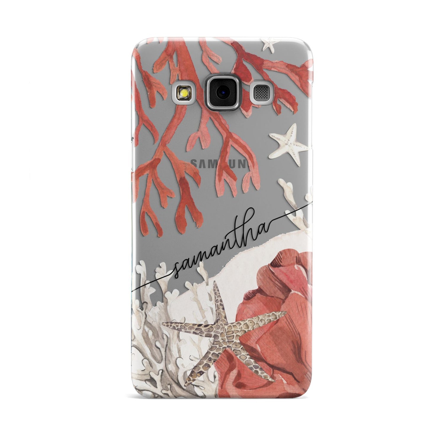 Personalised Coral Reef Name Samsung Galaxy A3 Case