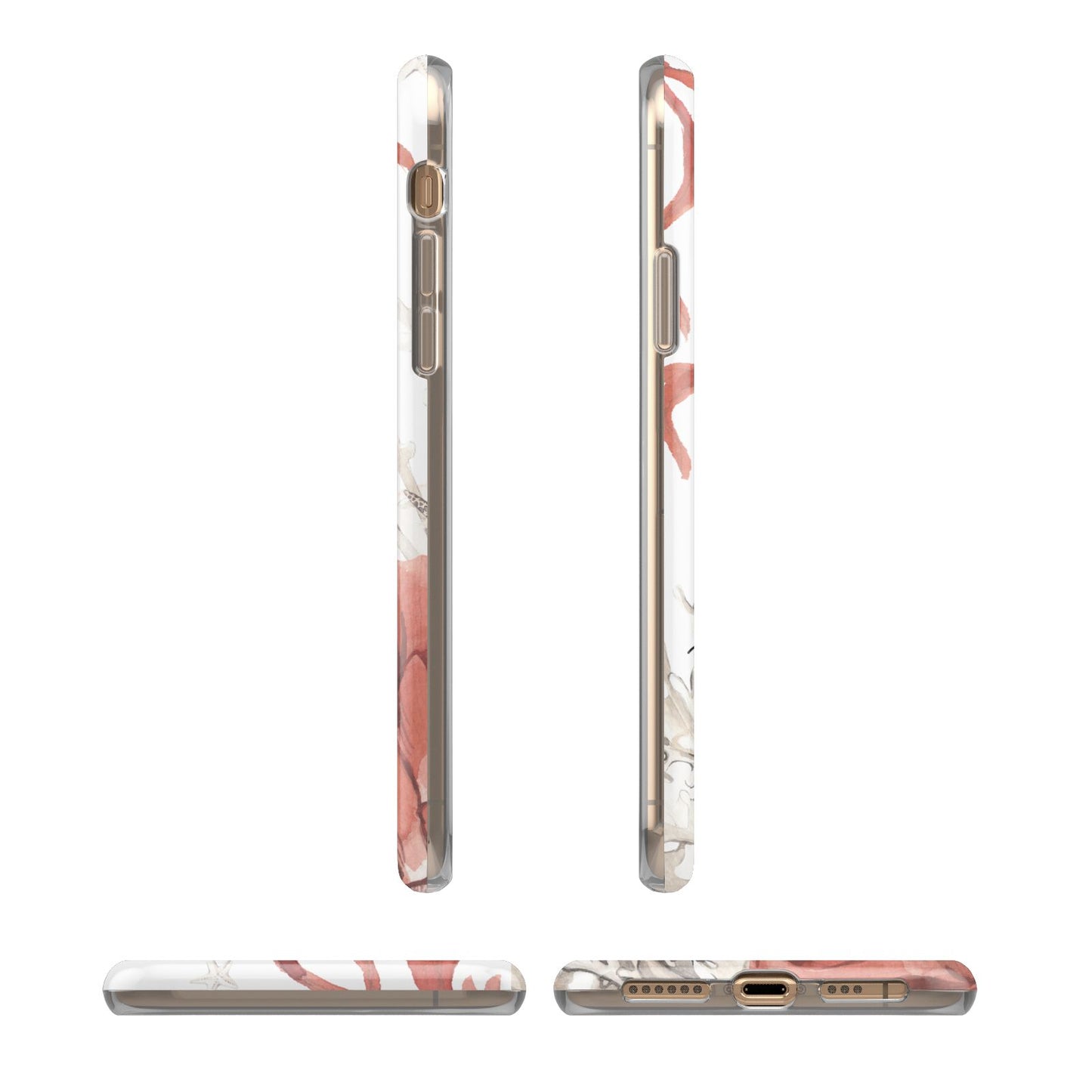 Personalised Coral Reef Name iPhone 11 3D Tough Case Angle Images