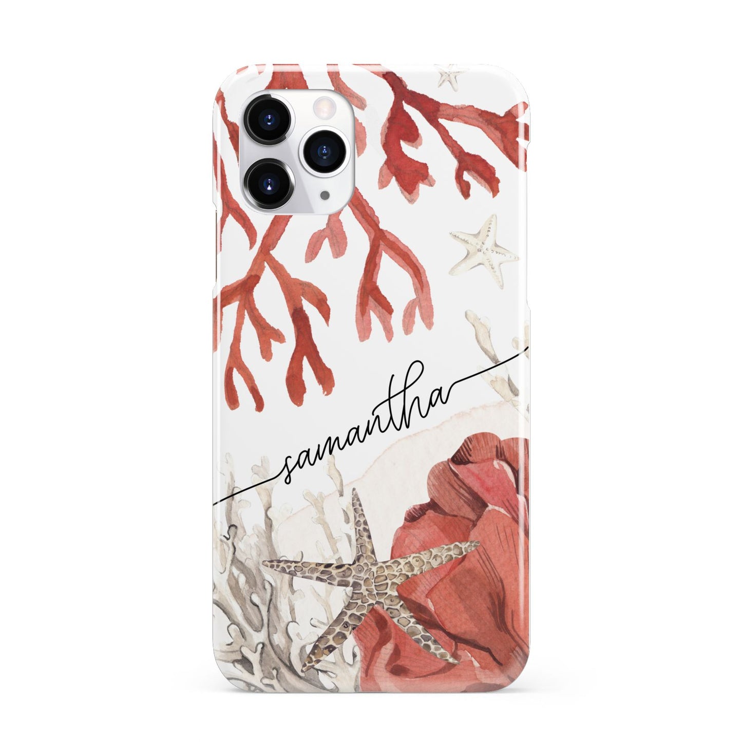 Personalised Coral Reef Name iPhone 11 Pro 3D Snap Case