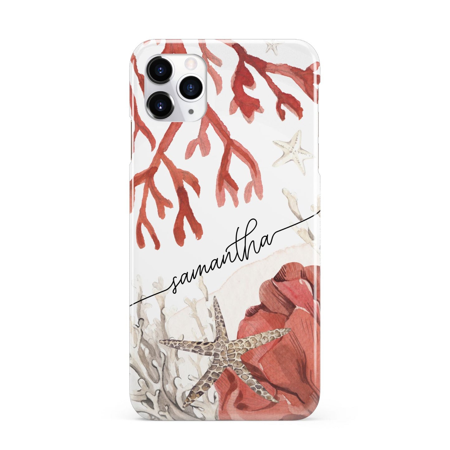 Personalised Coral Reef Name iPhone 11 Pro Max 3D Snap Case