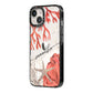 Personalised Coral Reef Name iPhone 14 Black Impact Case Side Angle on Silver phone