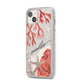 Personalised Coral Reef Name iPhone 14 Plus Glitter Tough Case Starlight Angled Image