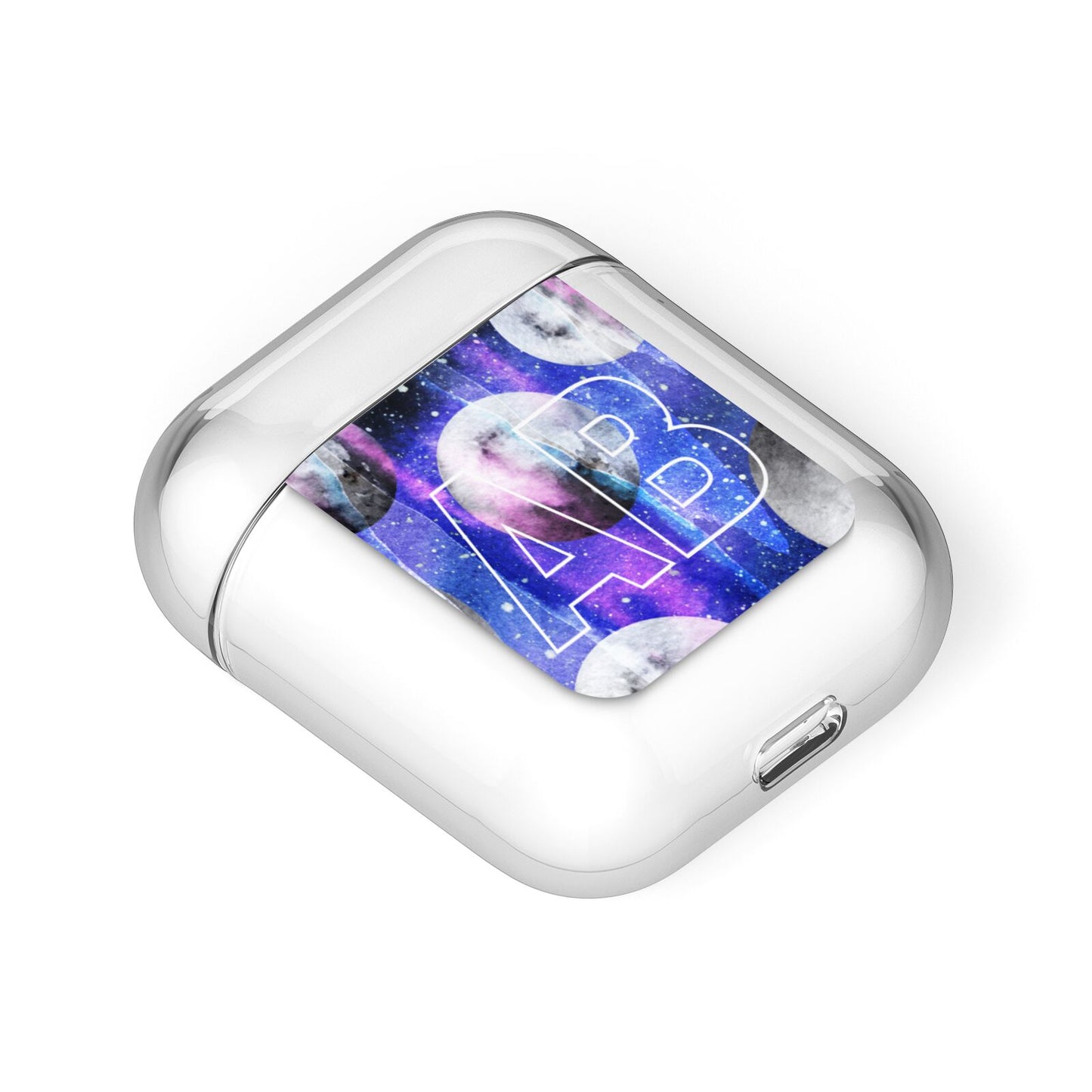Personalised Cosmic AirPods Case Laid Flat