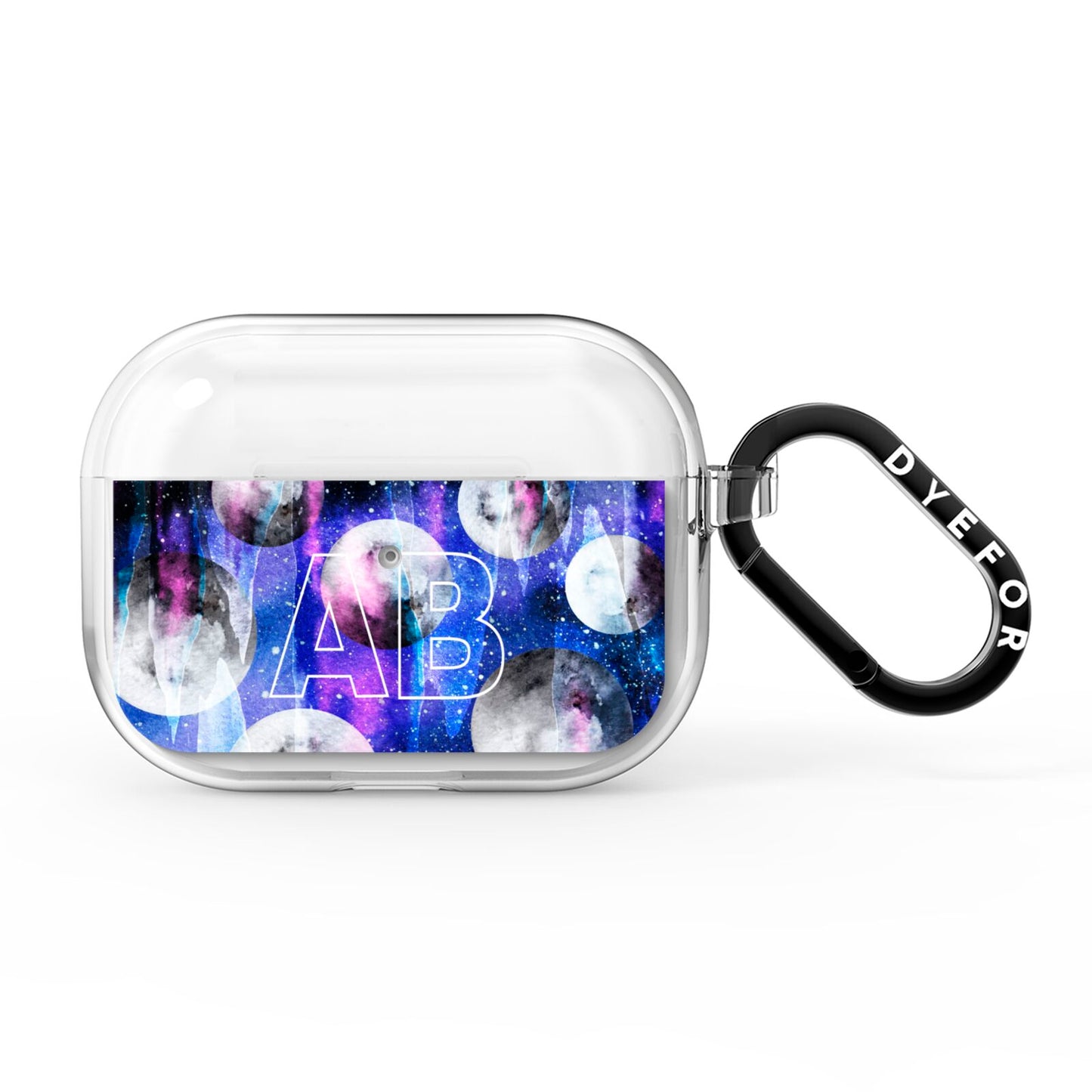 Personalised Cosmic AirPods Pro Clear Case
