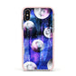 Personalised Cosmic Apple iPhone Xs Impact Case Pink Edge on Gold Phone