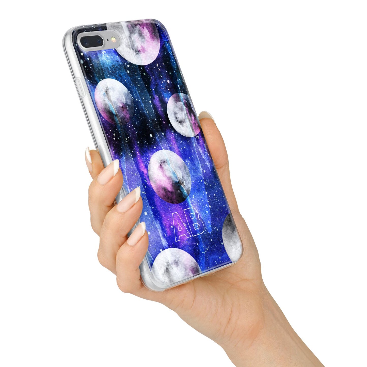Personalised Cosmic iPhone 7 Plus Bumper Case on Silver iPhone Alternative Image