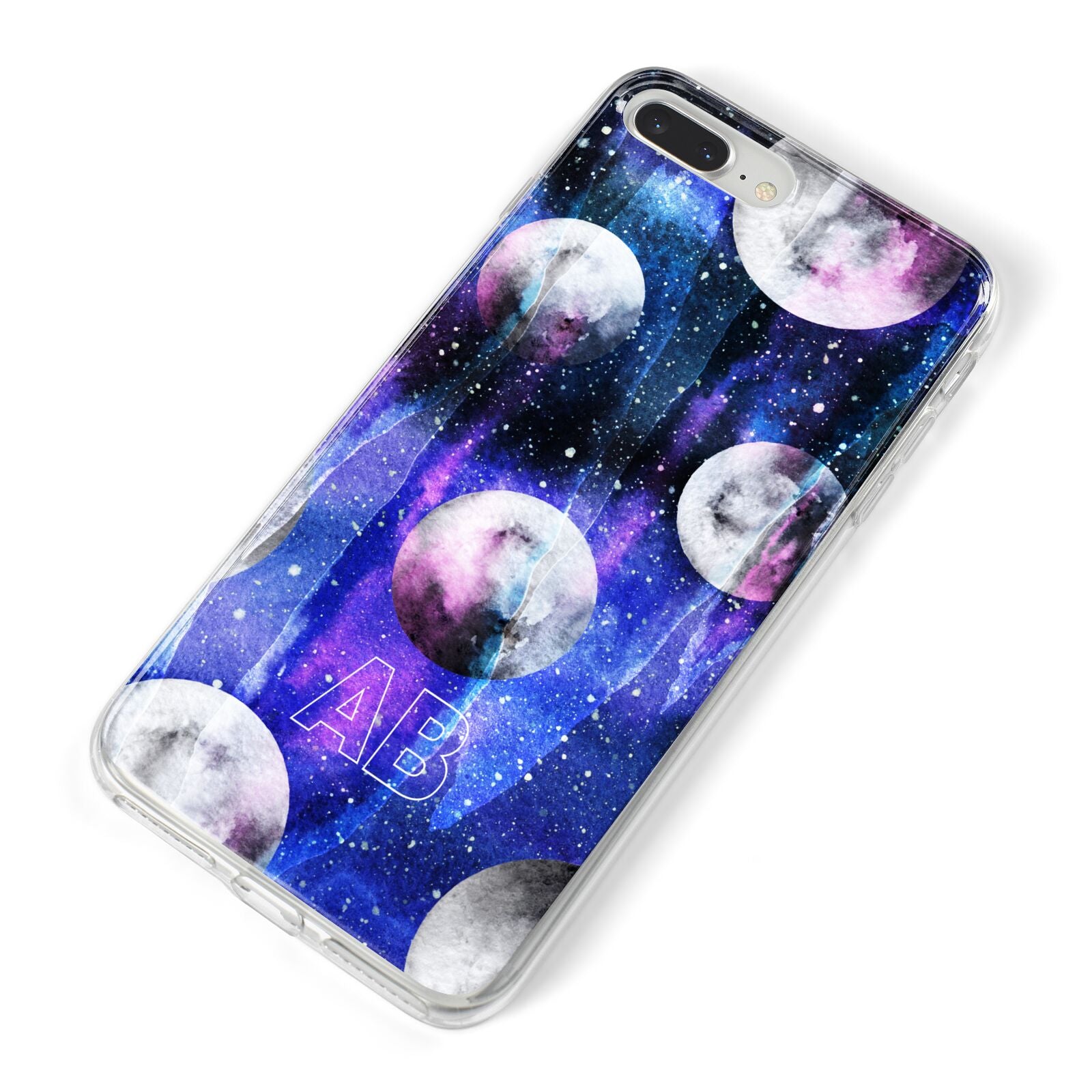 Personalised Cosmic iPhone 8 Plus Bumper Case on Silver iPhone Alternative Image