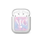 Personalised Cotton Candy Marble Initials AirPods Case