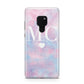 Personalised Cotton Candy Marble Initials Huawei Mate 20 Phone Case