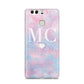 Personalised Cotton Candy Marble Initials Huawei P9 Case