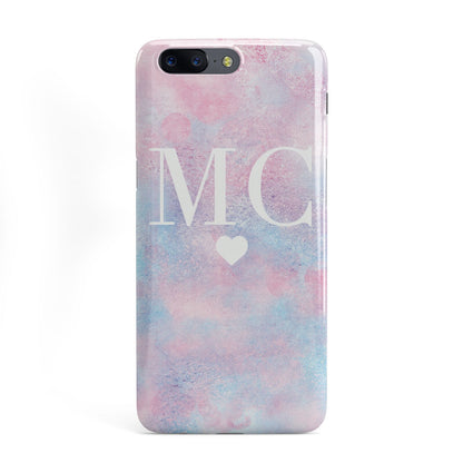 Personalised Cotton Candy Marble Initials OnePlus Case