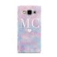 Personalised Cotton Candy Marble Initials Samsung Galaxy A5 Case