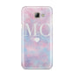 Personalised Cotton Candy Marble Initials Samsung Galaxy A8 2016 Case