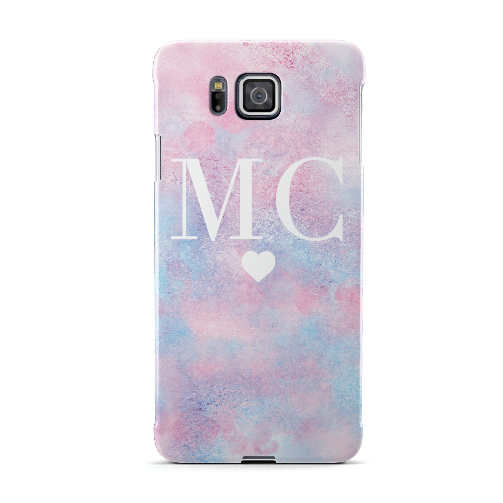 Personalised Cotton Candy Marble Initials Samsung Galaxy Alpha Case