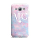 Personalised Cotton Candy Marble Initials Samsung Galaxy J1 2015 Case