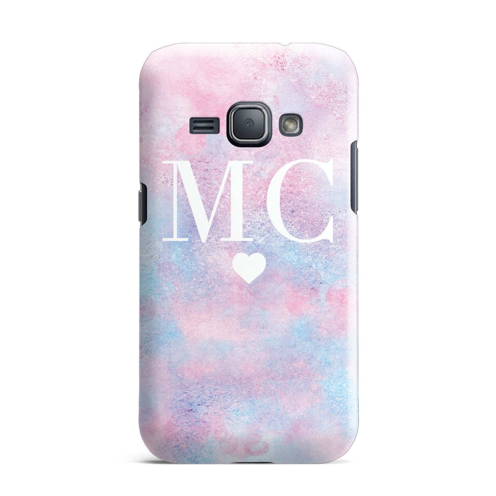 Personalised Cotton Candy Marble Initials Samsung Galaxy J1 2016 Case