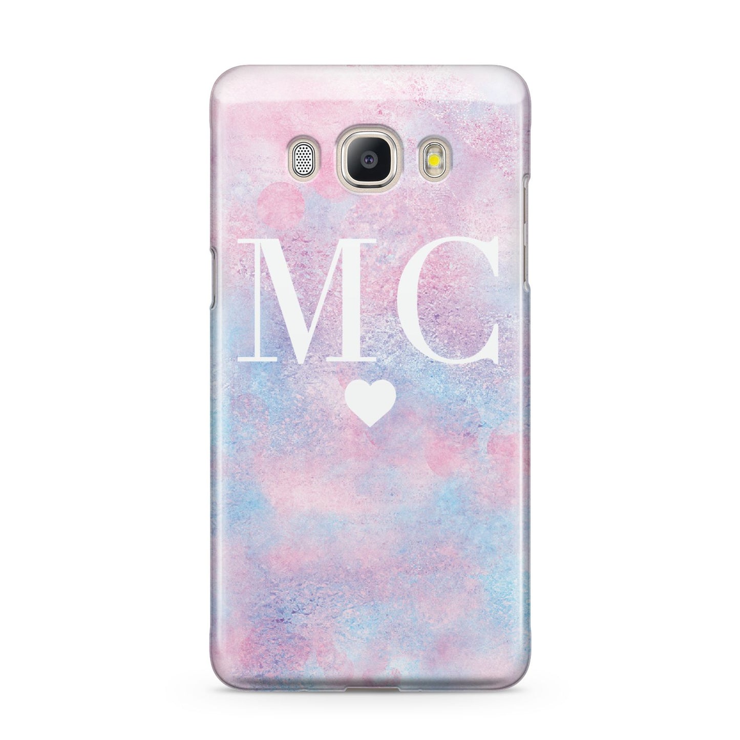 Personalised Cotton Candy Marble Initials Samsung Galaxy J5 2016 Case