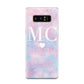 Personalised Cotton Candy Marble Initials Samsung Galaxy Note 8 Case