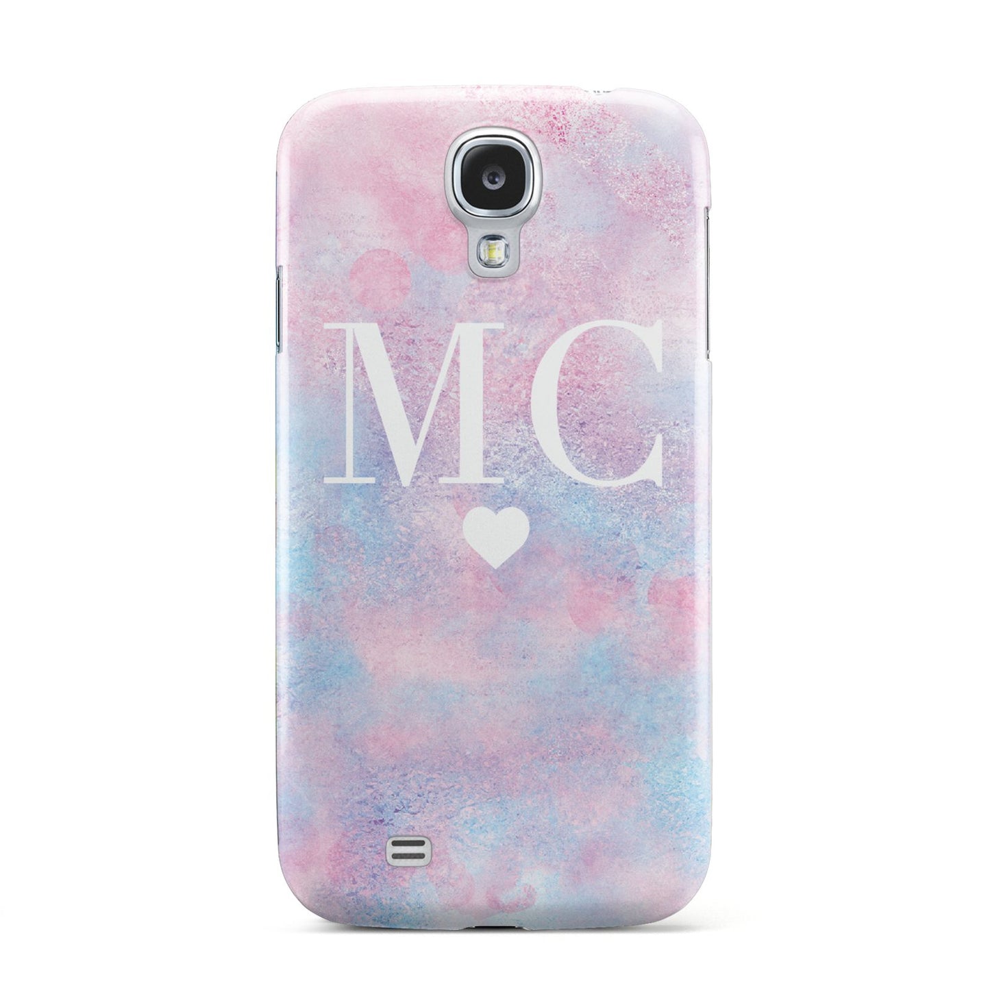 Personalised Cotton Candy Marble Initials Samsung Galaxy S4 Case