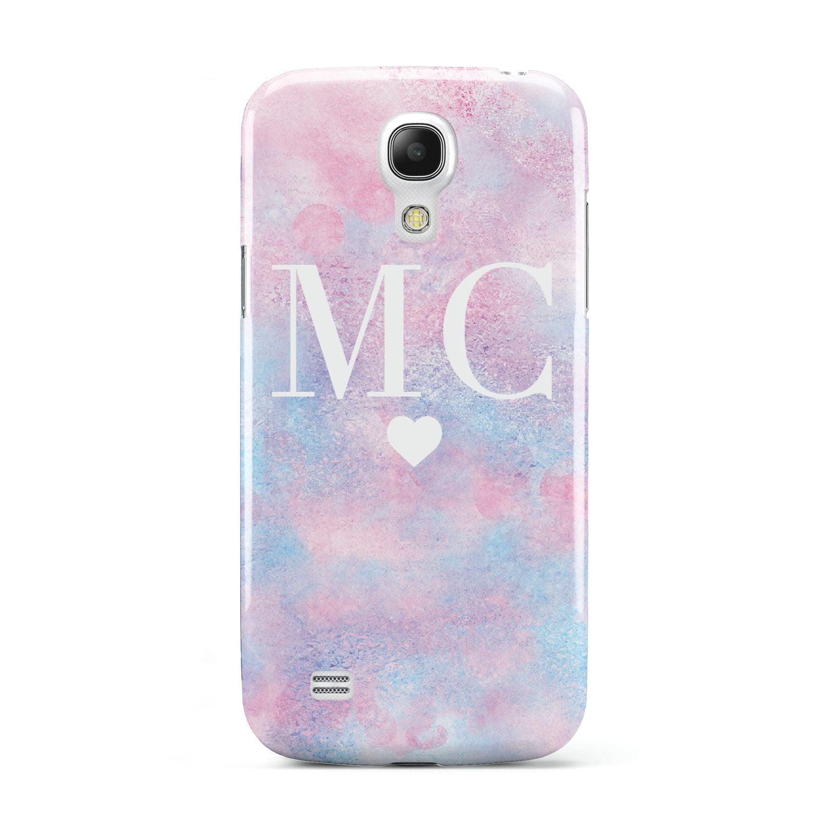 Personalised Cotton Candy Marble Initials Samsung Galaxy S4 Mini Case