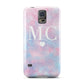 Personalised Cotton Candy Marble Initials Samsung Galaxy S5 Case