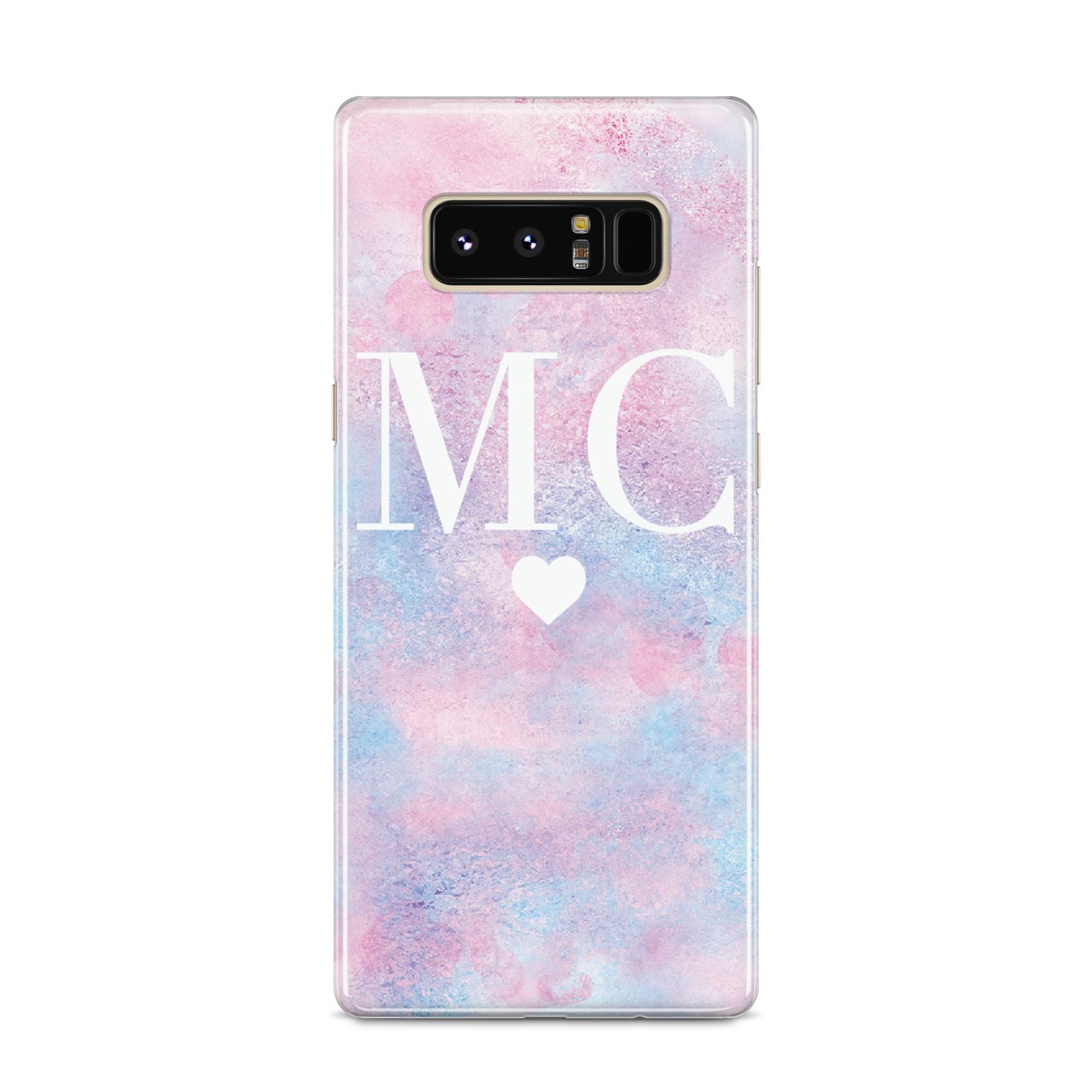 Personalised Cotton Candy Marble Initials Samsung Galaxy S8 Case