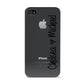 Personalised Couples Names Handwritten Black Clear Apple iPhone 4s Case