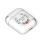 Personalised Couples Wreath AirPods Case Laid Flat