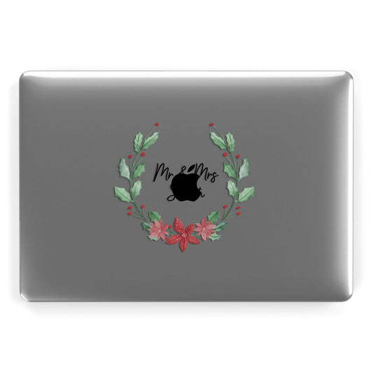 Personalised Couples Wreath Apple MacBook Case