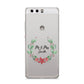 Personalised Couples Wreath Huawei P10 Phone Case