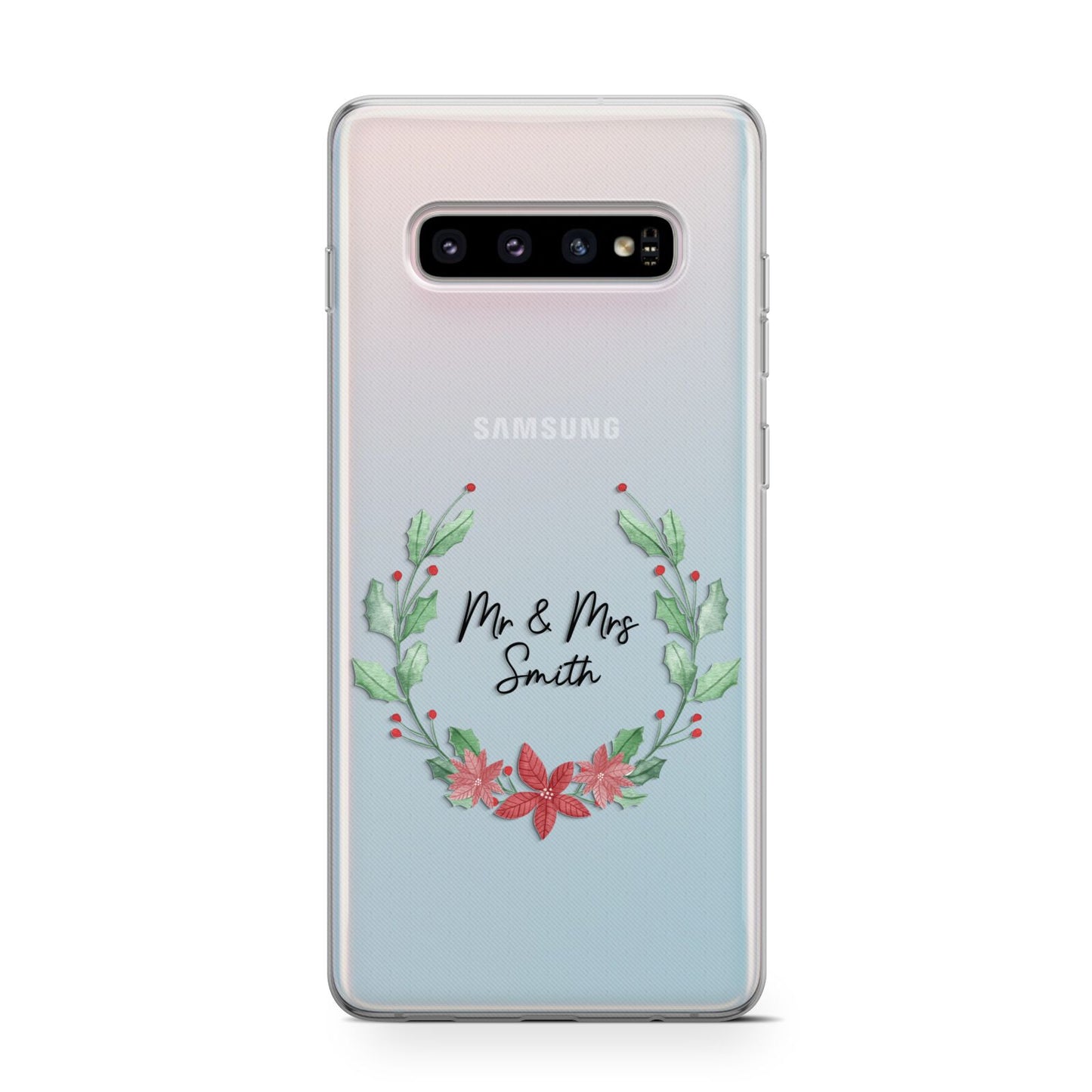 Personalised Couples Wreath Protective Samsung Galaxy Case