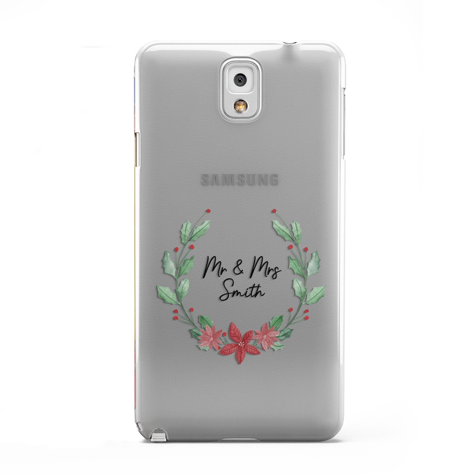 Personalised Couples Wreath Samsung Galaxy Note 3 Case