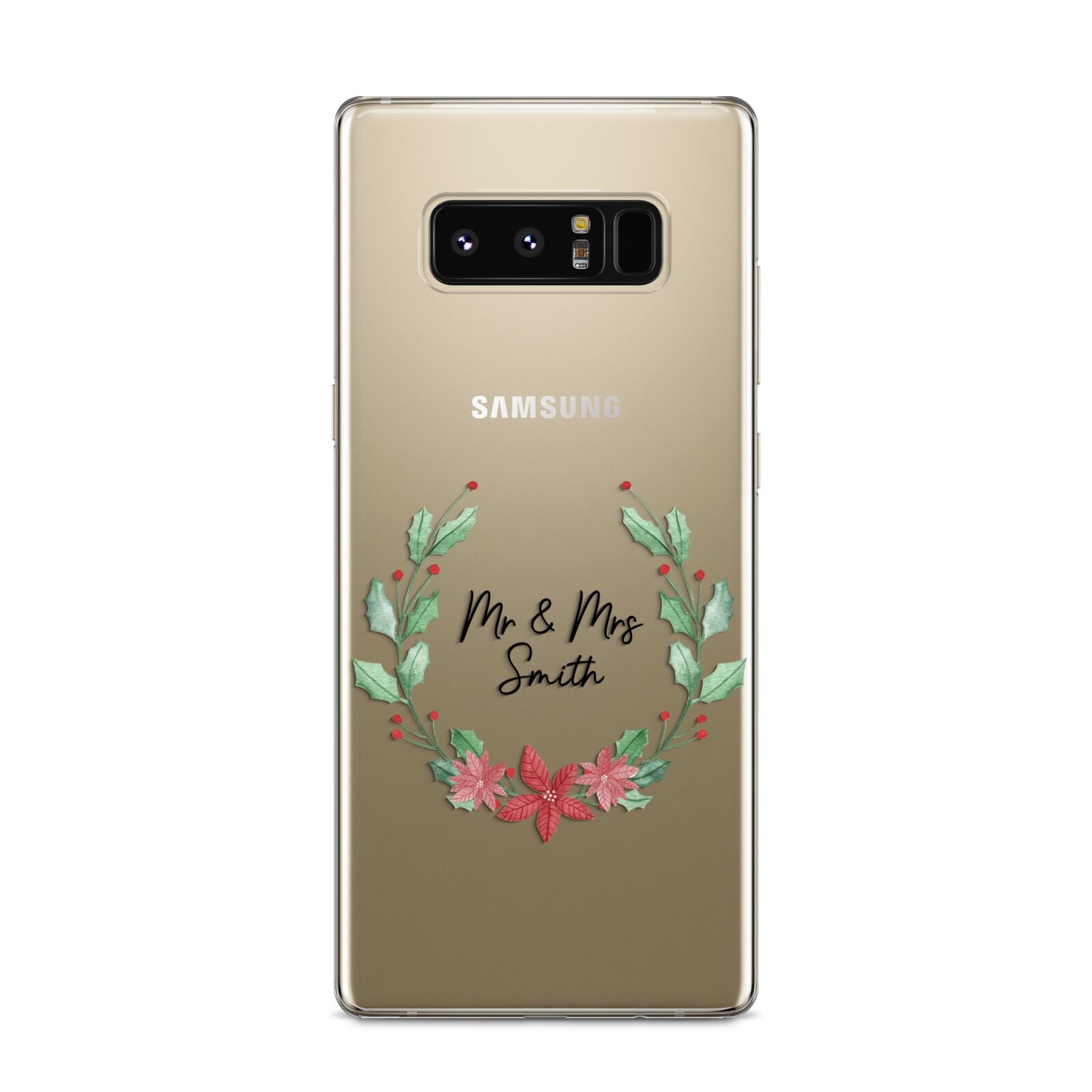 Personalised Couples Wreath Samsung Galaxy S8 Case