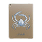 Personalised Crab Apple iPad Gold Case