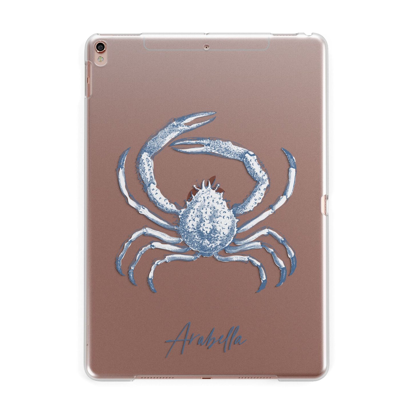 Personalised Crab Apple iPad Rose Gold Case