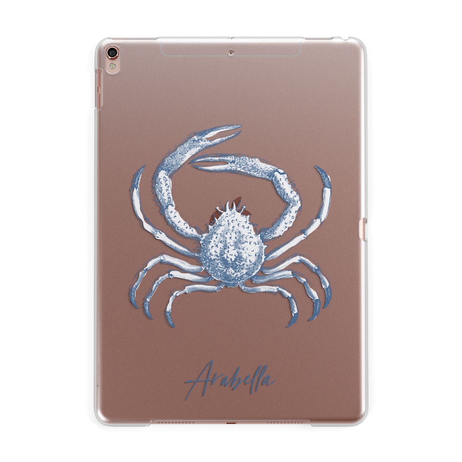 Personalised Crab Apple iPad Rose Gold Case