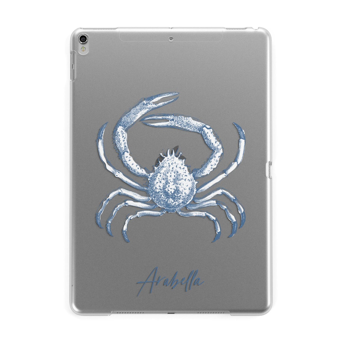 Personalised Crab Apple iPad Silver Case