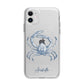 Personalised Crab Apple iPhone 11 in White with Bumper Case