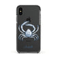 Personalised Crab Apple iPhone Xs Impact Case Black Edge on Black Phone