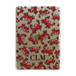 Personalised Crab Initials Clear Apple iPad Gold Case